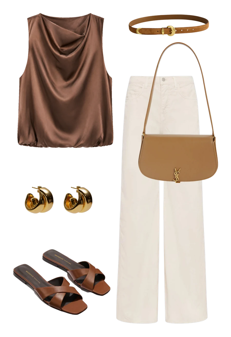 A sample outfit flat-lay
