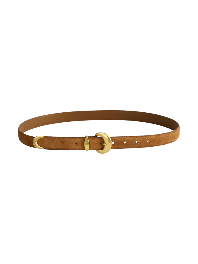 Suede belt
