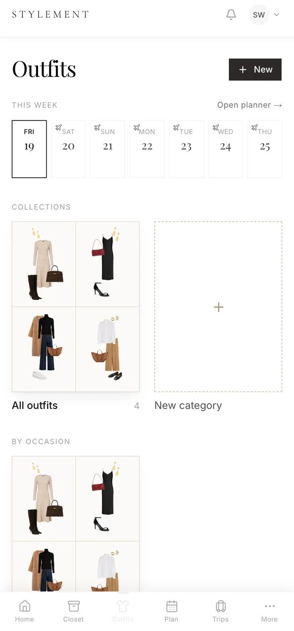 Outfits in Stylement